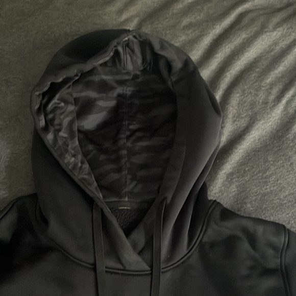 Under Armour women’s sweatshirt hood extra small black sweater hoodie camouflage - Picture 3 of 10